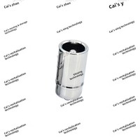 Connecteur de surveillance ZX DC 35135 à âme pleine, diamètre extérieur 60, prise de cordon d'alimentation nickelée, fiche en caoutchouc noir pour