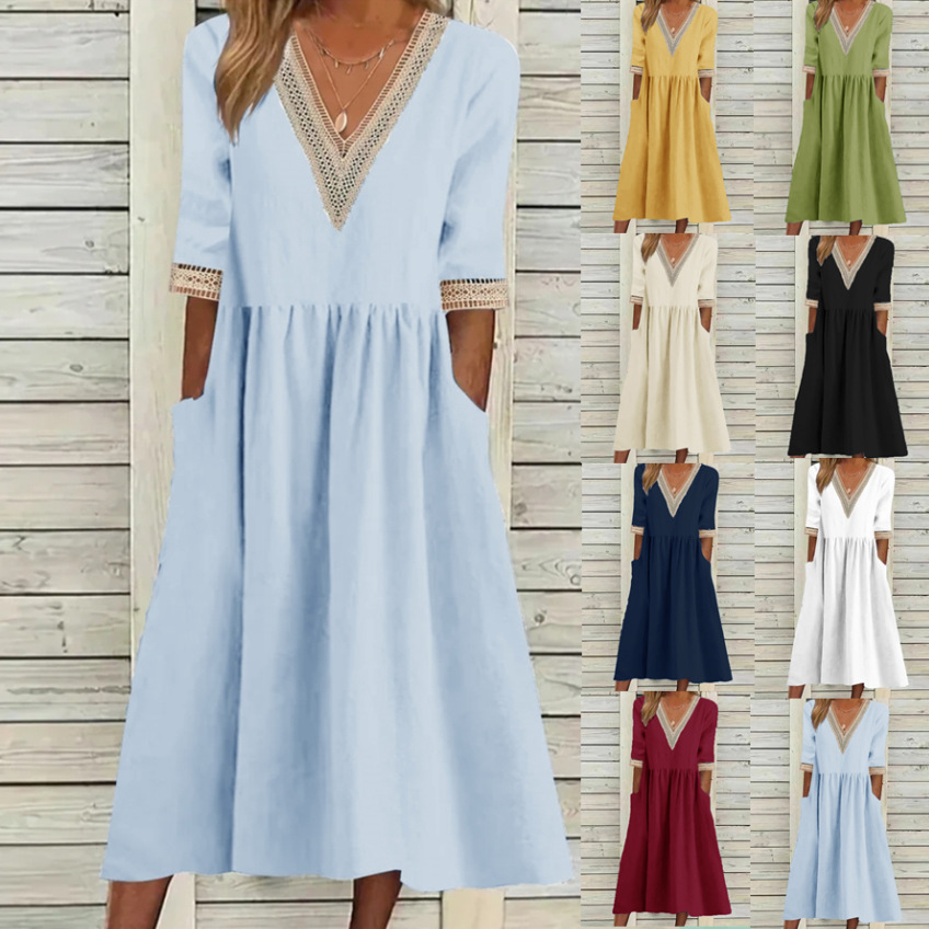 european cotton dresses Bianca Cotton Lace Dress - Emika Fashion - Women's Clothes, Dresses, Evening Dresses, Cocktail Dresses, Party Dresses, Pantsuits, Skirts, Shorts, Corsets, Blouses