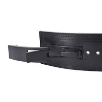 Sabuk Angkat Beban Kulit Sapi Berkualitas Tinggi dengan Logo Kustom, Sabuk Latihan Powerlifting Heavy Duty, Sabuk Angkat Berat dengan Gesper Tuas, Pengiriman Langsung