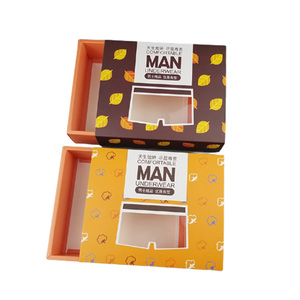 Caja de Cartón Negra Personalizada con Ventana Transparente, Caja de Regalo para Ropa Interior Masculina, para Calzoncillos y Bóxers - Product Image 1