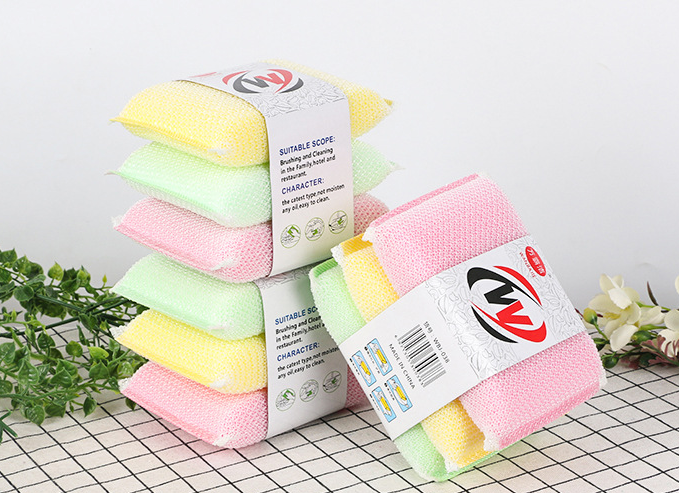3 Spugne Per Piatti A Forma Di Frutta – Arancia, Anguria, Kiwi – 9x9x3 Cm – Pulizia Colorata
