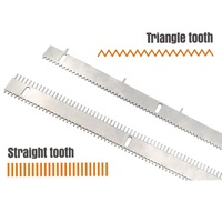 Truelle et raclette crantée en acier inoxydable de 2 mm pour peinture époxy sur sols, marque OEM/ODM, qualité DIY et industrielle