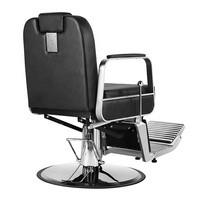 Fauteuil de Barbier Noir Robuste pour Salon de Coiffure – Équipement Professionnel – Vente Directe Usine