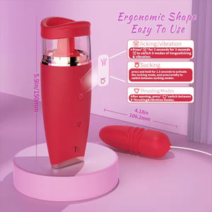 Potente Vibrador de Lengua con Vibración y Succión para el Punto G, Estimulador de Clítoris y Sexo Oral, Juguete Sexual OEM ODM en Caja para Mujeres - Product Image 5