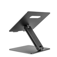 Support d'ordinateur portable multifonctionnel en alliage d'aluminium personnalisé, réglable en hauteur, pliable, pour bureau à domicile, avec refroidissement par air