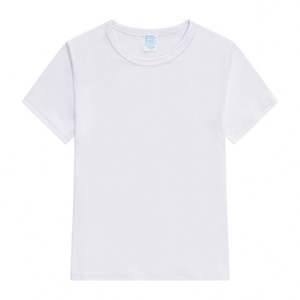 Solf Touch Dye Sublimation rohlinge Kids White Polyester Sublimation T-Shirt für Sublimation druck - Product Image 1