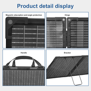 Vente en gros OEM : Couverture solaire portable bifaciale pliable 400W pour camping et station d'alimentation - Product Image 5