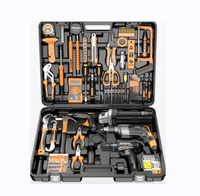 Boîte à outils électrique domestique de luxe, ensemble complet multifonction d'entretien spécial pour électricien, 78 pièces