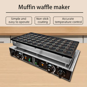 Máquina Comercial CPVKRY de 1700W para Hornear Tartaletas y Mini Panqueques, 50 Piezas de 1.8 Pulgadas, con Revestimiento Antiadherente de Teflón para Snacks - Product Image 4