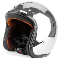 Casque de moto 3/4 exclusif transfrontalier, coque ABS plaquée, certifié DOT CE