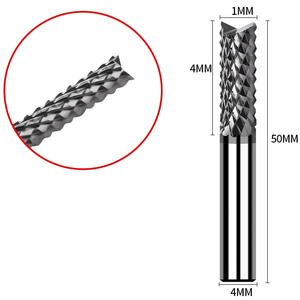 ดอกกัดคาร์บอนไฟเบอร์แบบเคลือบพิเศษ ขนาด 1 มม. สำหรับงานตัดคาร์บอนไฟเบอร์ - Product Image 4