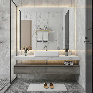 Adaptable Vanity Concept With Sink Convertible <b>Storage</b> Options And Mirror For Evolving Lifestyle Needs Bathroom Vanity - Product Image 4