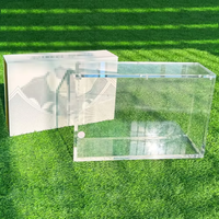 Boîte de rangement pour cartes à collectionner en acrylique avec protection UV, boîte de protection transparente pour collectionneur de boosters TCG