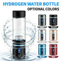 Botella de Agua de Hidrógeno SPE/PEM de Doble Cámara de 300 ml con Chip de Infusión de Hidrógeno y Bolas Minerales, Libre de BPA
