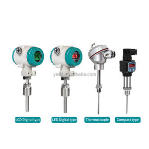 산업용 스테인리스 스틸 Pt100 온도 센서 1/2인치 NPT 나사형 온도 송신기 420ma 디지털 디스플레이 포함 - Product Image 5