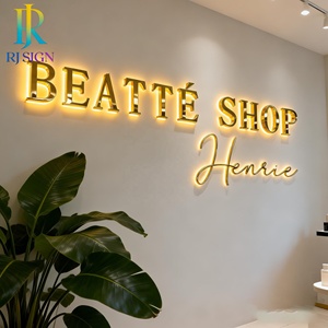 Letrero Luminoso 3D para Tienda, Letras Acrílicas con Retroiluminación LED, Logotipo Personalizado con Luz LED, Letrero Iluminado para Barbería, Salón <span class=keywords><strong>de</strong></span> Uñas, Spa - Product Image 2