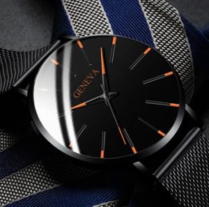 Nuovo Orologio da Polso Casual da Uomo Versione Coreana Semplice con Cinturino in Maglia di Lega al Quarzo Orologio da Uomo al Quarzo da Esportazione - Product Image 4