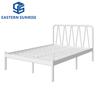 Cadre de lit simple et durable en métal pour lit simple, lit queen/king size, pour enfants/adultes, meubles de chambre à coucher