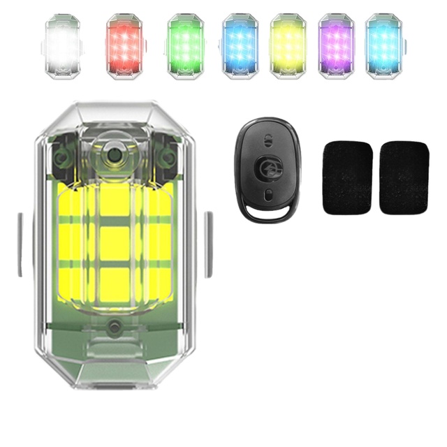 HOSHI New M3 Drone Strobe Light Wireless Remote Control Flash LED Light for for FAA Drone Night Flying Car Tent Bicycle Drone