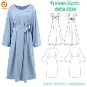 425 girocollo cintura mussola abbigliamento mid east abbigliamento da donna velati abiti casual etnici abbigliamento donna <span class=keywords><strong>asiatico</strong></span> - Product Image 1