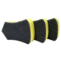Outil de polissage pour siège en cuir de voiture Nano Brosse de nettoyage intérieur Eponge de nettoyage en feutre Outil de lavage