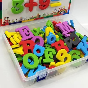 แม่เหล็กตู้เย็นตัวอักษรและตัวเลข ABC พลาสติก123แม่เหล็กตัวอักษรชุดของเล่นการศึกษาคณิตศาสตร์ตัวพิมพ์เล็กตัวพิมพ์ใหญ่ - Product Image 4