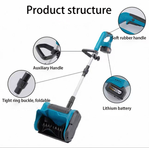 Véhicule de déneigement électrique sans balais industriel haute performance pour l'hiver, souffleuse à neige rechargeable sans fil avec batterie au lithium 21V - Product Image 4