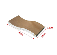 Planche à gratter simple et écologique pour chat, boule à gratter en bois, poly-sac emballé à l'intérieur, jouet parfait pour chats.