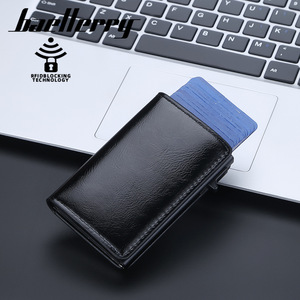 Tarjetero Baellerry para Hombre, 4 Pulgadas, Cuero PU, Múltiples Ranuras, Antirrobo, para Tarjetas de Crédito, Uso Diario - Product Image 3
