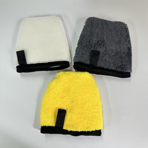 Gant de lavage de voiture en microfibre double face JYM-0625 avec design torsadé en peluche pour un nettoyage efficace de la voiture - Product Image 6