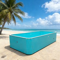 Piscine gonflable géante robuste en Drop Stitch pour l'extérieur, idéale pour les fêtes