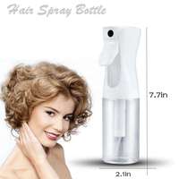 Atomiseur à haute pression pratique en plastique de 200 ml et 300 ml, vaporisateur pour le nettoyage des plantes, les soins de la peau, le coiffage des cheveux, vaporisateur continu