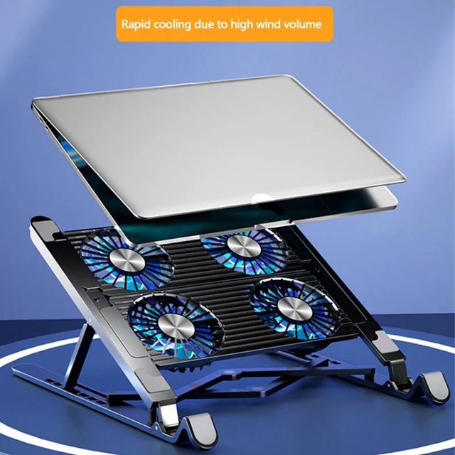 Foldable Laptop Cooler Cooling Pad for 13-17.3 Inch with 4 Fans