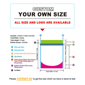 Sacchetti per Biscotti con Chiusura Posteriore, Buste in <span class=keywords><strong>Plastica</strong></span> PE Termosaldabili di Grado Alimentare, Sacchetti <span class=keywords><strong>Trasparenti</strong></span> per Caramelle e Patatine con Logo Personalizzato - Product Image 5