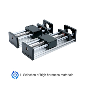 โมดูลโต๊ะเลื่อนแบบแมนนวล HLTNC Linear Sliding Table KK Module GX80 1204 Series - Product Image 2
