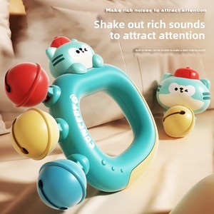 Bracelet hochet en plastique en forme de dessin animé pour bébé, lavable, jouet d'éveil pour la préhension, ensemble gonflable, cadeaux en gros <span class=keywords><strong>TAGO</strong></span> - Product Image 4