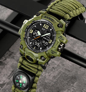 SKMEI 1155B orologio digitale <span class=keywords><strong>sport</strong></span> analogico orologio da polso 50m impermeabile ombrello corda cinturino personalizzato il tuo logo - Product Image 1