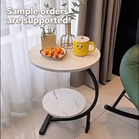 Table de chevet moderne multifonctionnelle en marbre, petite et simple, pour chambre, salon, balcon, étagère de maison