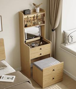 Ensemble <span class=keywords><strong>Commode</strong></span> Moderne pour Chambre avec Miroir É<span class=keywords><strong>clair</strong></span>é, <span class=keywords><strong>Commode</strong></span> en <span class=keywords><strong>Bois</strong></span> - Product Image 4