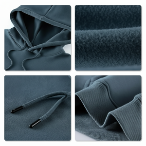 Sudadera con capucha grande de algodón puro de alta calidad para hombre 100% bordado impreso y tela de punto con patrón 3D Digital personalizado - Product Image 1