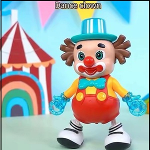 Giocattolo Clown Danzante Elettrico con Due Luci e Musica, Aspetto Carino, Cammina e si Muove a Sinistra e Destra con Braccia Oscillanti per Bambini - Product Image 3
