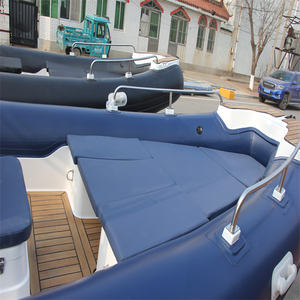 قارب مطاطي إيطالي <span class=keywords><strong>20</strong></span> قدمًا مضلع عالي السرعة من مادة الألياف الزجاجية الصلبة بدن PVC قابل للنفخ Patrol Hypalon للبيع - Product Image 5