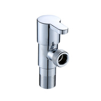 Robinet d'angle multifonctionnel pour salle de bain, prix commercial OEM usine, en acier inoxydable 201, laiton 90 degrés, taille standard 1/2