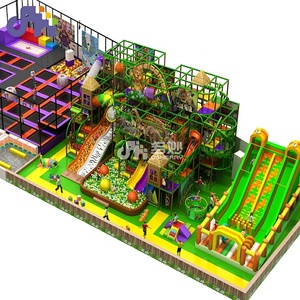 Bộ trò chơi trượt cầu trượt trẻ em thiết kế tùy chỉnh thương mại Domerry, khu vui chơi mạo hiểm, khu chơi mềm, khu vui chơi trong nhà - Product Image 3