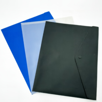 Fundas de Archivo con Clip de PP Tamaño A4 Premium con Botones a Presión Resistentes - Portadocumentos Escolares Duraderos, Resistentes al Agua y Ecológicos