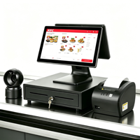 Sistema POS para Minoristas con Pantalla Táctil de 15.6 Pulgadas, Sistema Windows, Caja Registradora, Intel I3, 128 GB de RAM, 1 Año de Garantía, Video