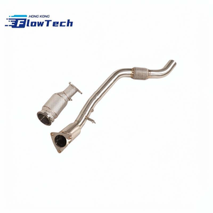 ท่อลงสแตนเลส FlowTech T304 พร้อมแผ่นกันความร้อนสำหรับ Land Rover Defender P400 3.0T L663 – ท่อไอเสียแบบแข่งขันติดตั้งได้โดยตรง - Product Image 4