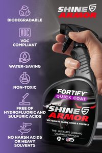 Car Wax <b>Spray</b> Ceramic Coating 3-in-<b>1</b> Waterless Wash Detailing Quick Effect High Gloss Shiny Armor 24FlOz for New & Old Cars - Product Image 4