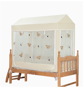 Tienda de campaña emergente para cuna con dosel de seguridad para mantener alejados a los bebés y mosquitos para el sueño de verano de los niños - Product Image 1