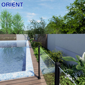 Barandilla de Vidrio de Aleación de Aluminio y Acero Inoxidable VISU de Alusions con Diseño Moderno para Uso en Exteriores de Villas y Hoteles - Product Image 3